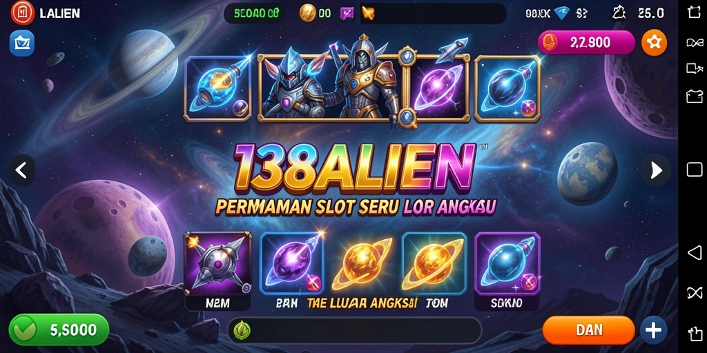 Tampilan visual yang menarik dari gameplay Slot 138ALIEN.