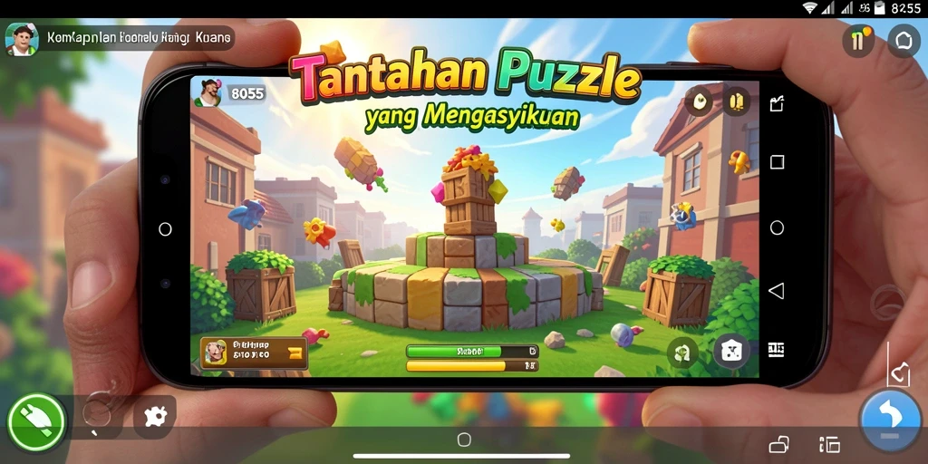 Tampilan gameplay menantang dan interaktif dari 8055.
