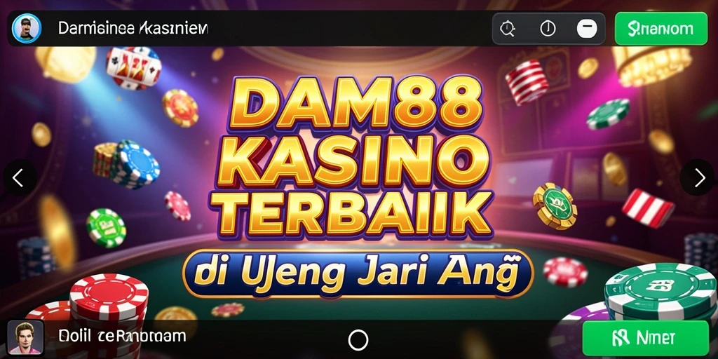 Tampilan grafis menakjubkan dari gameplay Kasino DAM88.