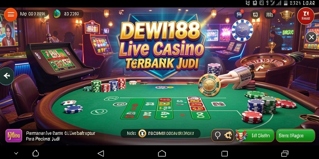 Tampilan gameplay Live Casino yang menarik di DEWI188.