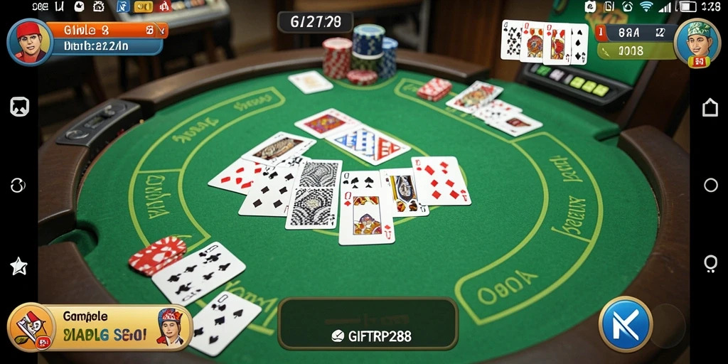 Tampilan gameplay Gaple yang seru dan interaktif.