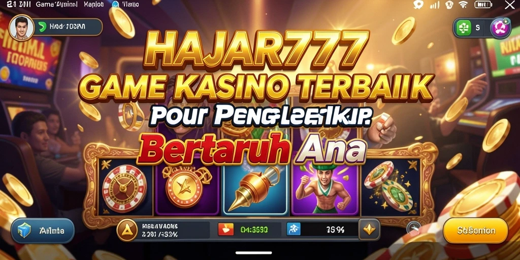 Tampilan gameplay Kasino yang menarik di HAJAR777.
