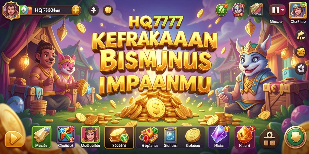 Screenshot gameplay HQ777 menampilkan suasana manajerial yang dinamis.