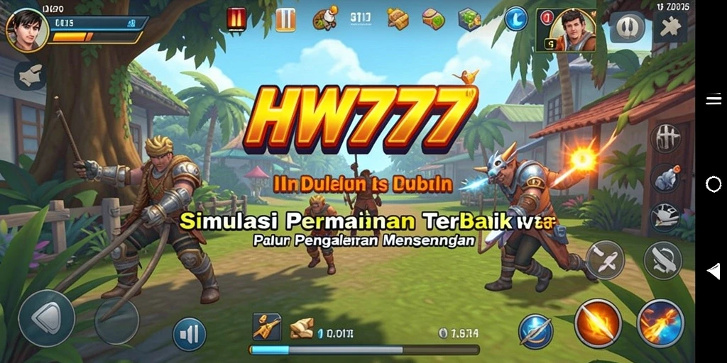 Tangkapan layar utama HW777 menampilkan pengalaman gameplay simulation yang mendalam.