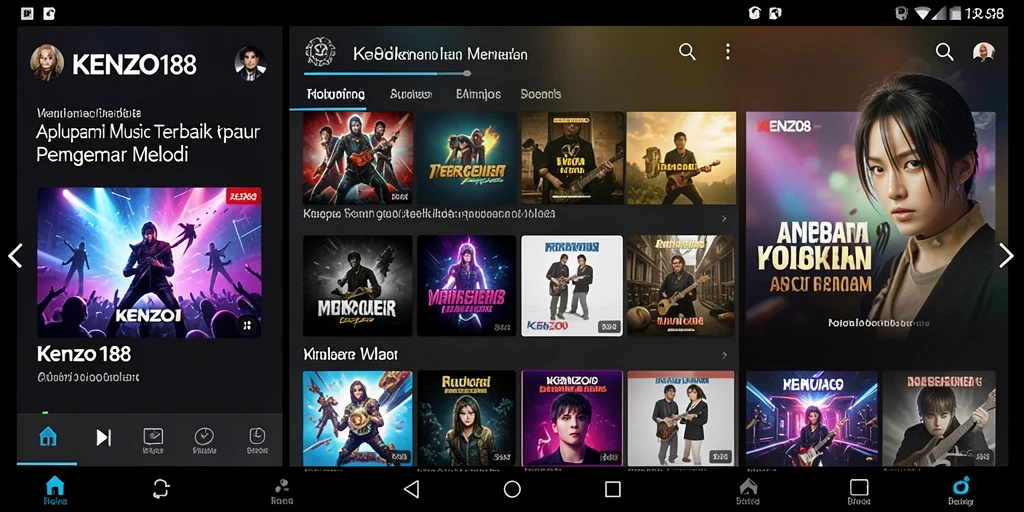 Tampilan screenshot gameplay <strong>KENZO188</strong> menunjukkan keseruan bermain musik.