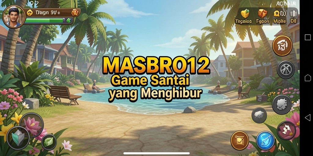 Screenshot gameplay <strong>MASBRO12</strong> yang menunjukkan keseruan bermain bersama teman.