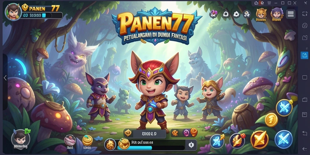 Tampilan gameplay seru dan penuh tantangan di PANEN77.