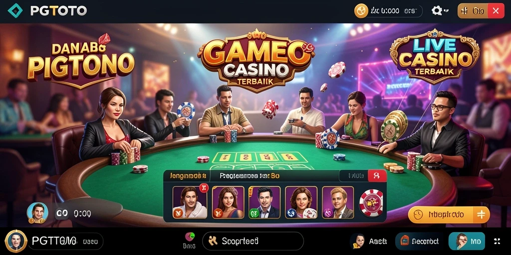 Tampilan gameplay PGTOTO yang menarik dan interaktif di Live Casino.