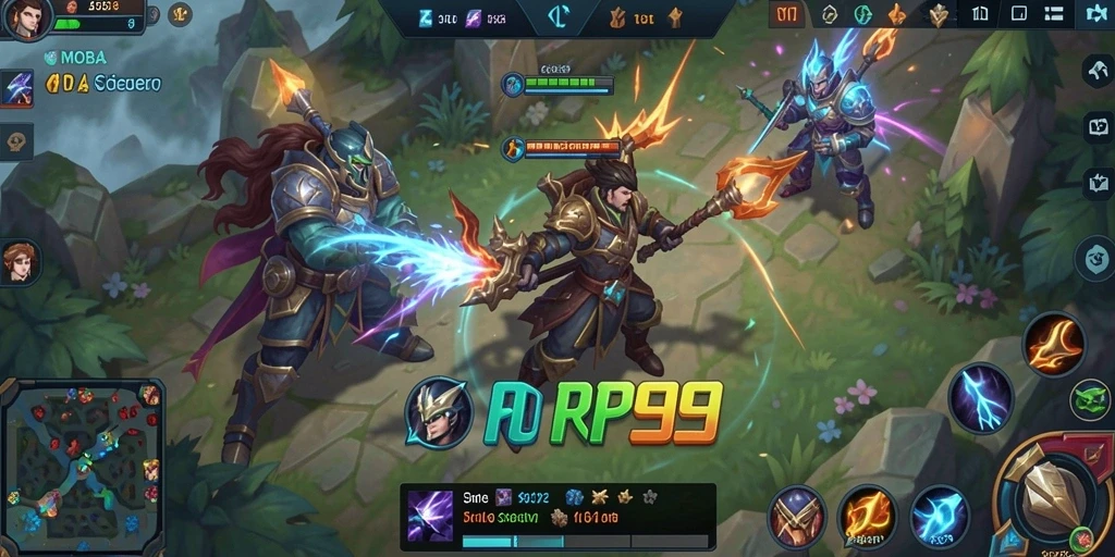 Screenshot gameplay RP99 dengan karakter dan aksi seru.