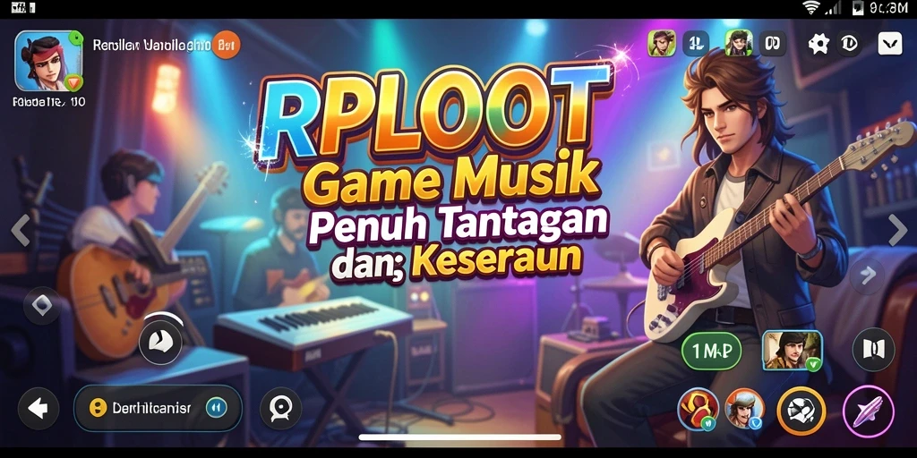 Tampilan antarmuka permainan RPLOOT yang menarik dan interaktif.