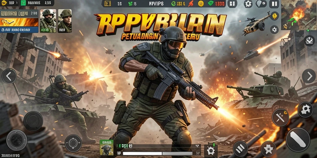 Tampilan seru gameplay RPVIP8 dengan pertempuran yang menegangkan.