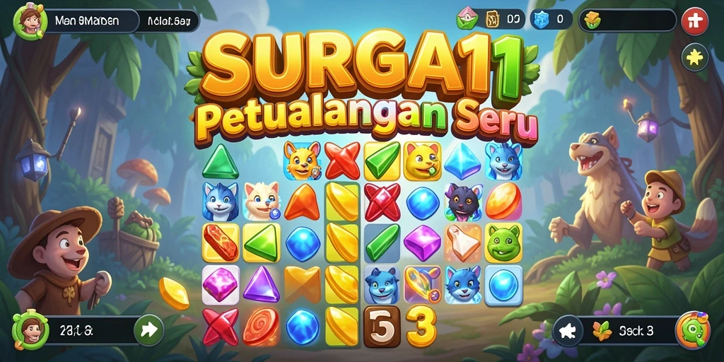 Tampilkan gameplay seru dalam SURGA11 dengan aksi Match-3 yang menakjubkan.