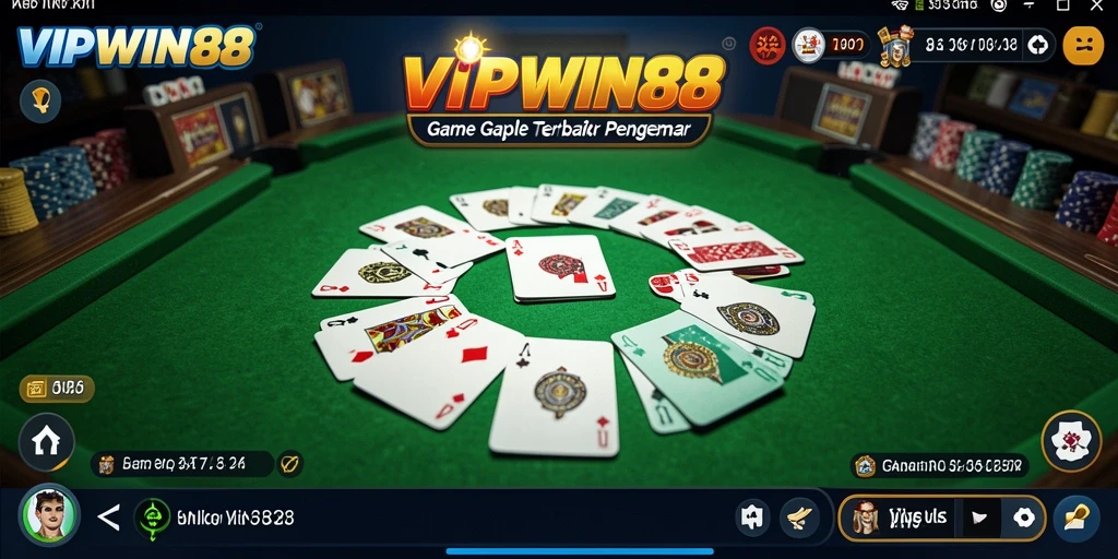 Screenshot dari gameplay Gaple di VIPWIN88 yang menarik.