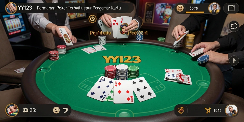 Tampilan gameplay <strong>YY123</strong> yang menawan dengan aksi Poker seru.